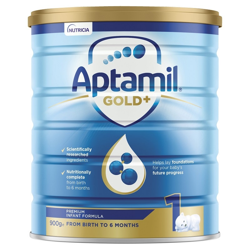 Aptamil 澳洲爱他美 金装加强型婴幼儿配方奶粉（1段）0-6个月 900g