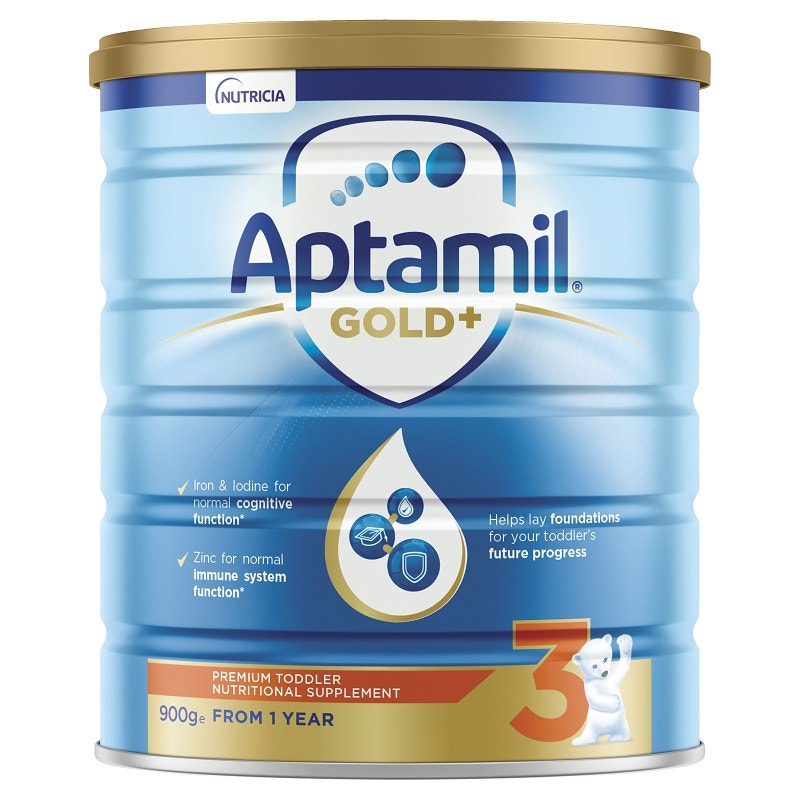 Aptamil 澳洲爱他美 金装加强型婴幼儿配方奶粉（3段）1岁+ 900g
